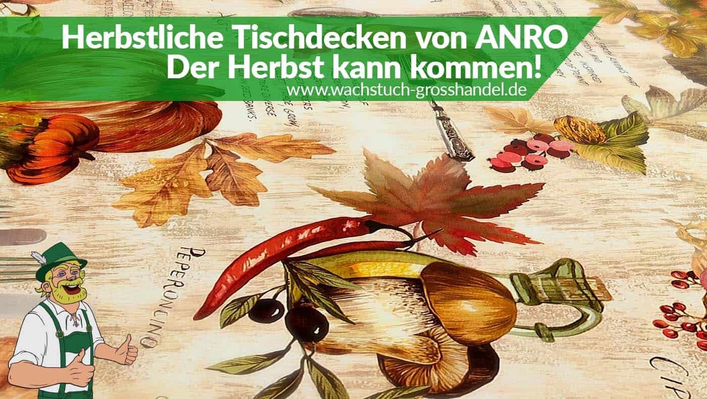 Wachstuch Großhandel Rollenware Anro Trade GmbH Vielfältige Herbstdesigns 3